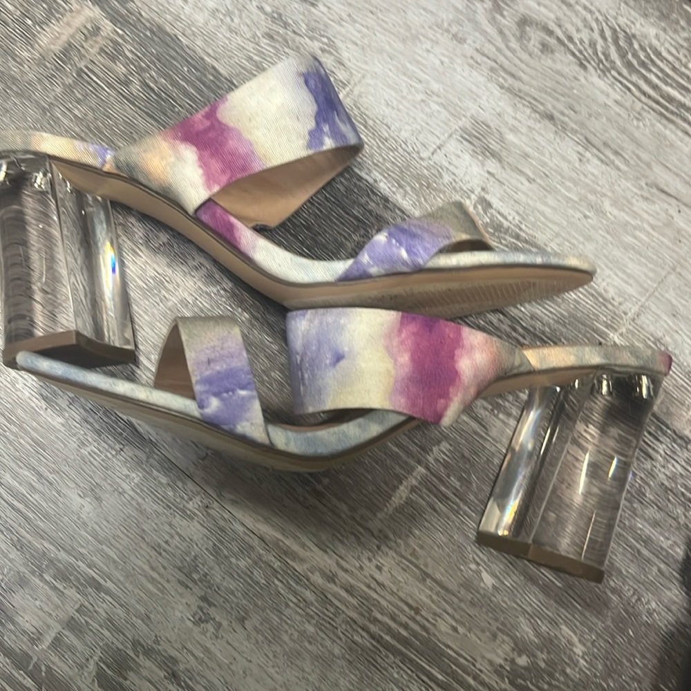 Chelsea and violet size 10 multicoloured lucite heel I believe heavy heels